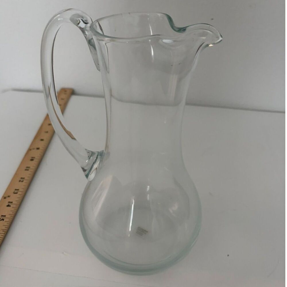 vtg princess house heritage pattern 72 oz crystal pitcher